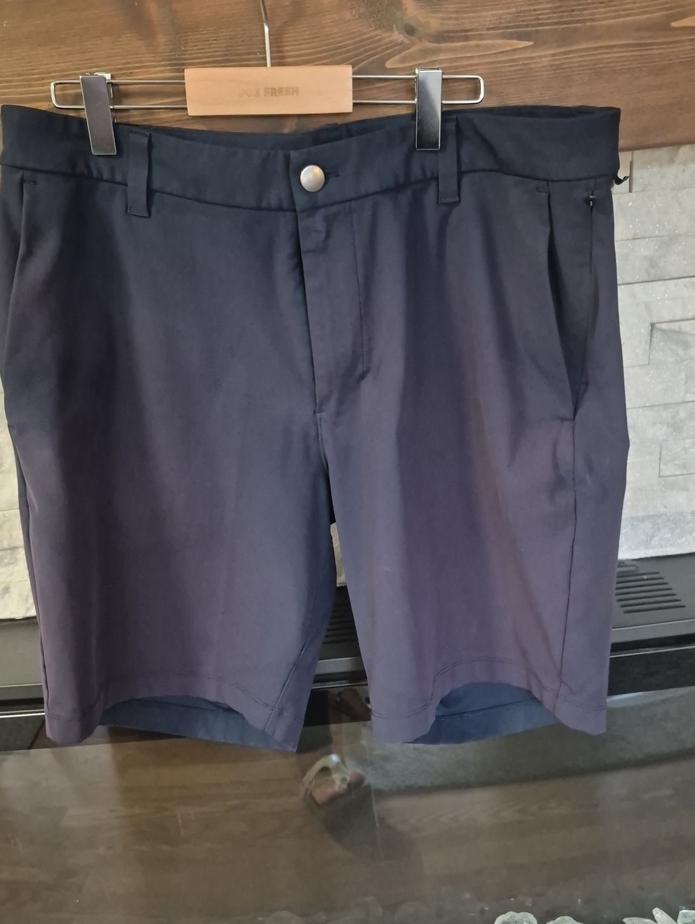 lululemon athletica Men's Dark Navy Flat-Front Shorts